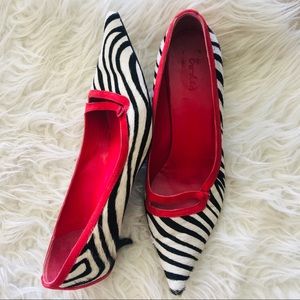 Boden Zebra Print w Kitten Heels, 41